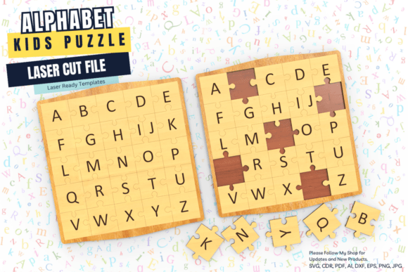 Download Alphabet Puzzle, Laser Cut Alphabet, SVG - Alphabet puzzle Collection