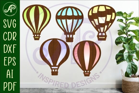 Download Hot Air Balloon Laser Cut Outs SVG File - Svg file Collection