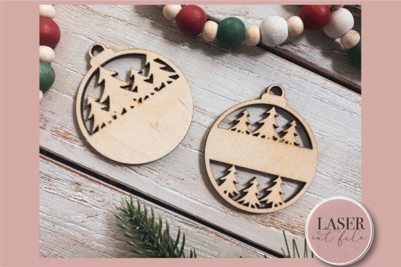 Download Christmas Tree Monogram Ornament Laser SVG File - Svg file Collection