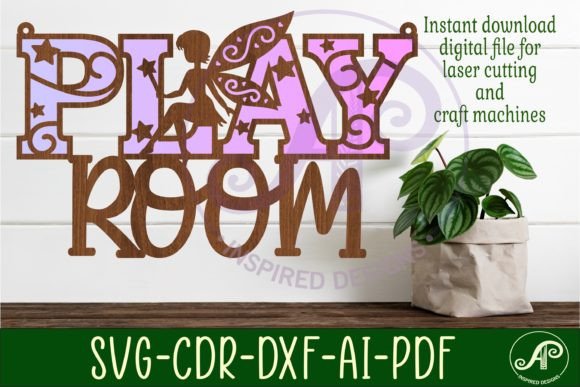Download Play Room Fairy Wall Sign, SVG File - Svg file Collection