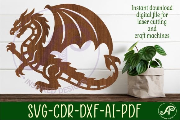 Download Dragon Wall Art Sign, SVG File. Vector - Svg file Collection