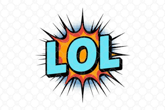 Download LOL SVG -016, Pop Art Comic Book LOL SVG - Premium Resources