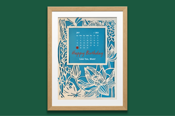 Download July Birth Flower Papercut Template - Papercut template Collection