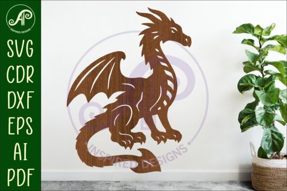 Download Dragon Wall Art Sign, SVG File. D4 - Svg file Collection