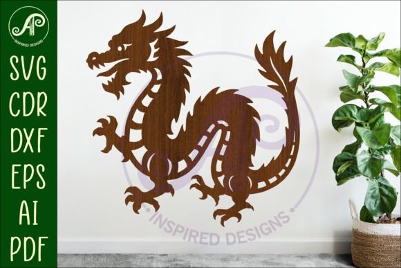 Download Chinese Dragon Wall Art Sign, SVG File 3 - Svg file Collection