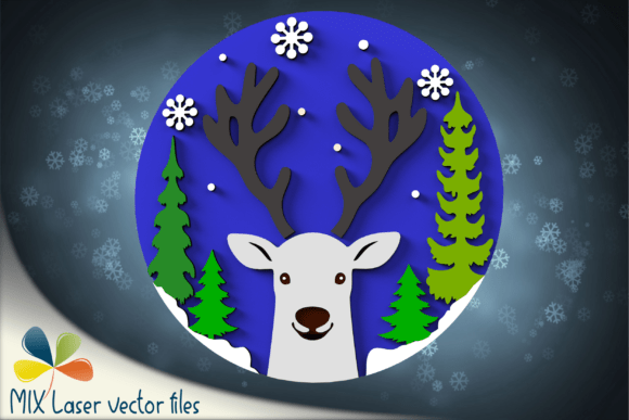 Download Cute Reindeer Sign Laser SVG File - Svg file Collection