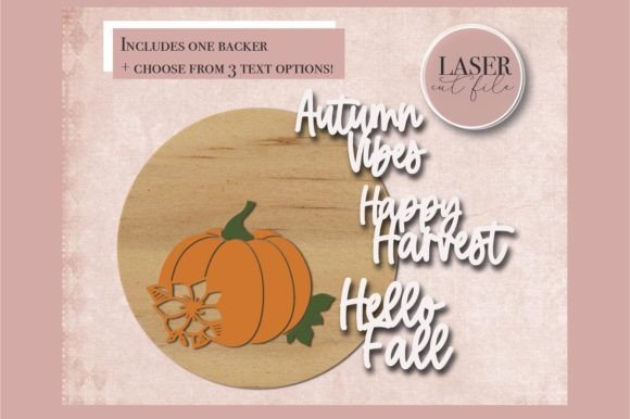 Download Fall Floral Pumpkin Sign Laser SVG File - Svg file Collection