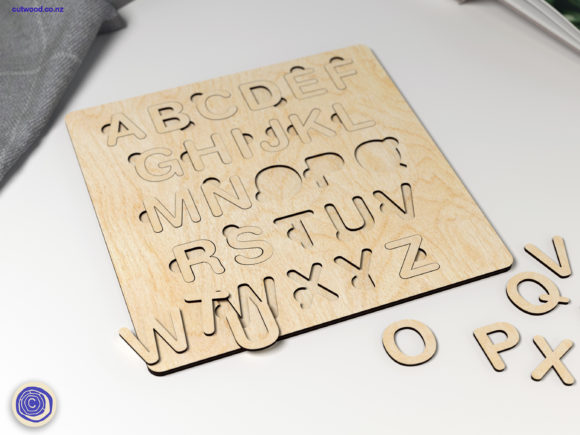 Download Alphabet Puzzle Kids - Laser Cut File - Alphabet puzzle Collection
