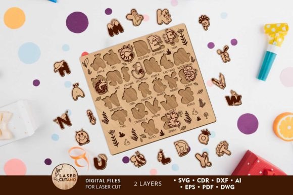 Download ALPHABET PUZZLE for Kids, Template - Alphabet puzzle Collection