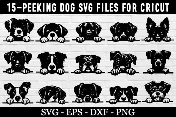 Download 15-PEEKING DOG SVG Bundle Laser Cut File - Dog svg Collection
