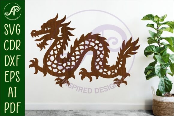 Download Chinese Dragon Wall Art Sign, SVG File 1 - Svg file Collection