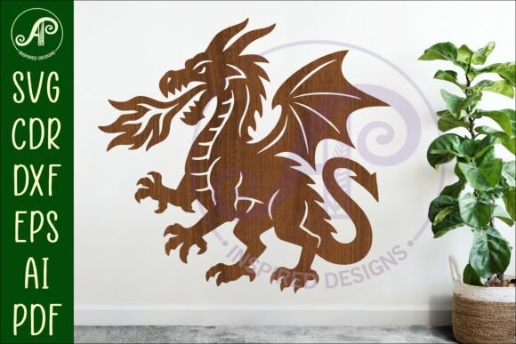 Download Dragon Wall Art Sign, SVG File. D3 - Svg file Collection