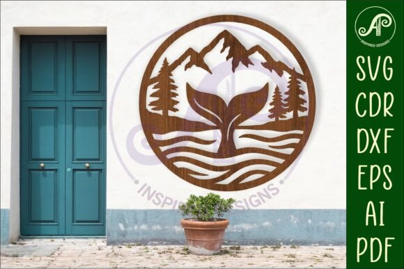 Download Whale Tail Wall Sign, SVG File. Vector - Svg file Collection